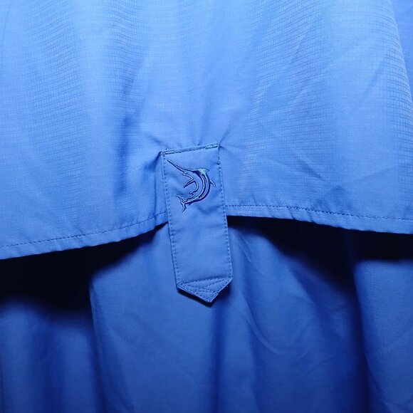 Reel Legends Mens Fishing Shirt Size Large Mesh Lined Short Sleeve Blue Polyeste - Picture 5 of 14